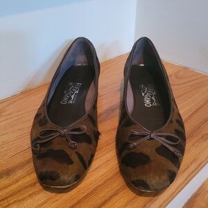 Salvatore Ferragamo Calf Hair Flats